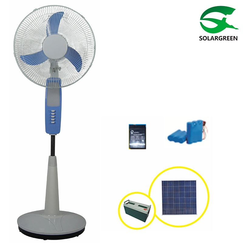 18" 12V 20W Solar Powered Stand Fans with Panel