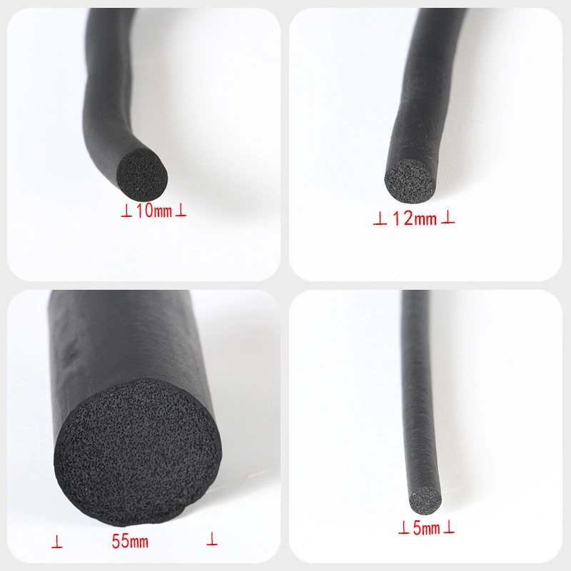 Silicone Solid Rubber Seal Extrusion Cord/Gasket/Solid Rubber Round Tube Seal Strip