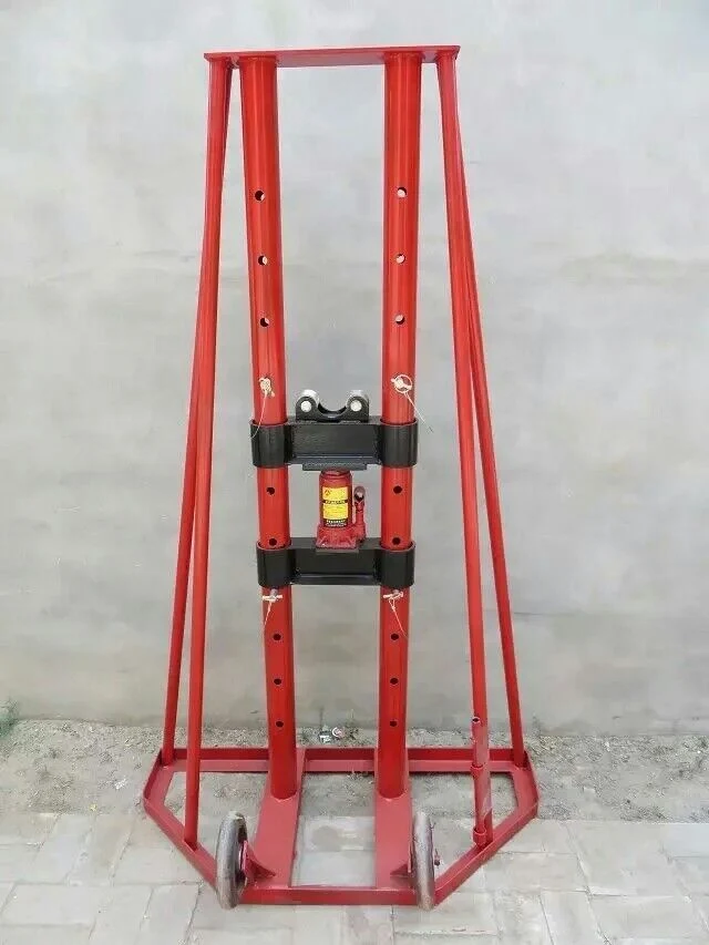 Adjustable Hydraulic Tools Electrical Cable Drum Stand Cable Drum Lifting Jack