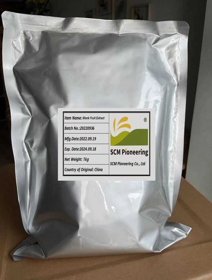 Mogroside 50% Halal Approved Monk Fruit Extract Powder Luo Han Guo Extract