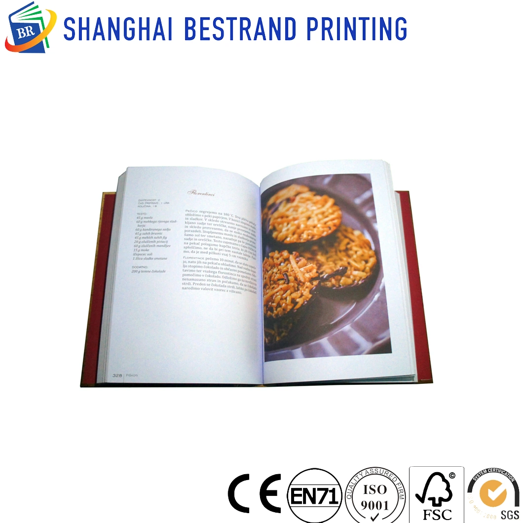 Professional Cook Book Printing with Fancy Color