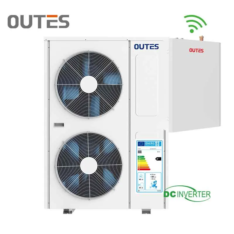 Outes 12KW R410A zona residencial a++ Gradeadas espaço de refrigeração aquecimento água quente bomba de calor de fonte de ar do aquecedor de água com Evi Scroll Compressor trabalhar em- 25 C