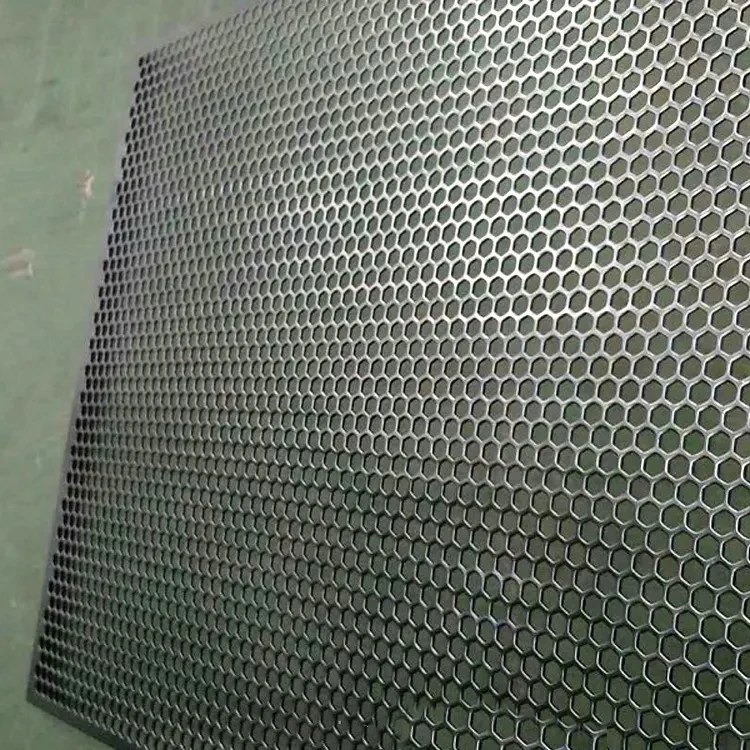 Round Hole Perforated Sheet Metal Panels Corrosion Resistance Metal