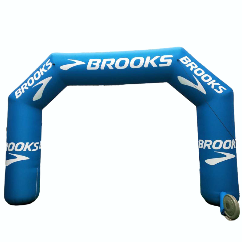Custom Logo Print Race Events Advertising Tradeshow Inflatable Air Arches: Finish/Start Line Gates and Exhibition Inflatable Rainbow Arch for Sports Events