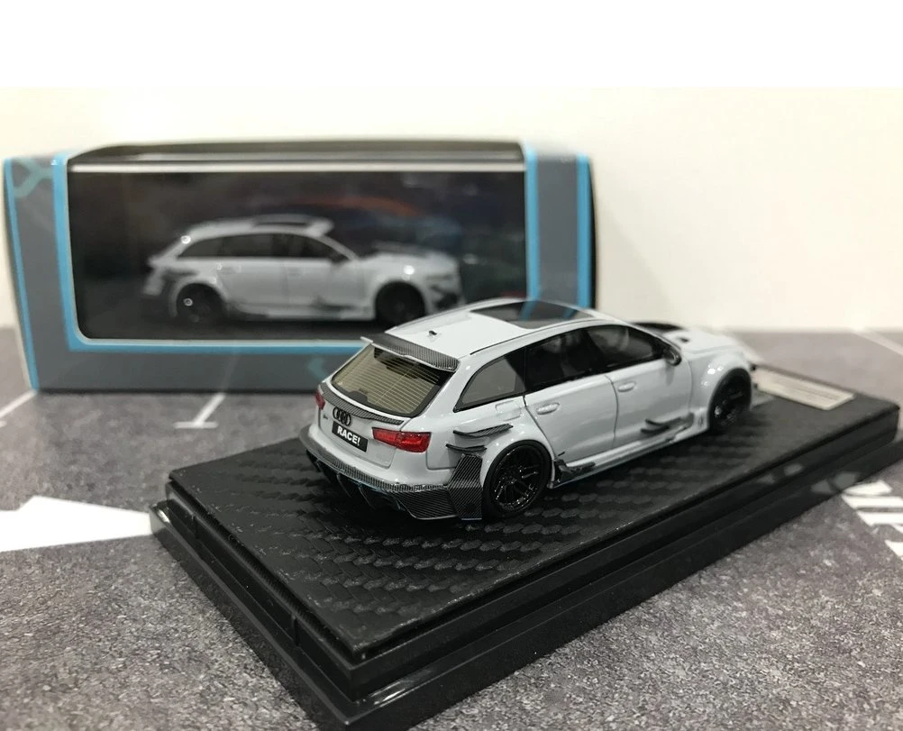 1/64 Audi RS6 Avant Darwinpro Dtm de resina Negro/Gris modelo de coche