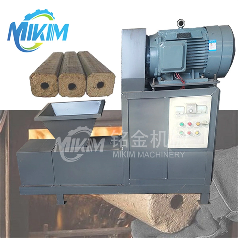 Charcoal Rods Making Machine Compressed Wood Chip Blocks Making Machines Solid Fuel Hay Straw Sawdust Extruder Biomass Briquette Machine