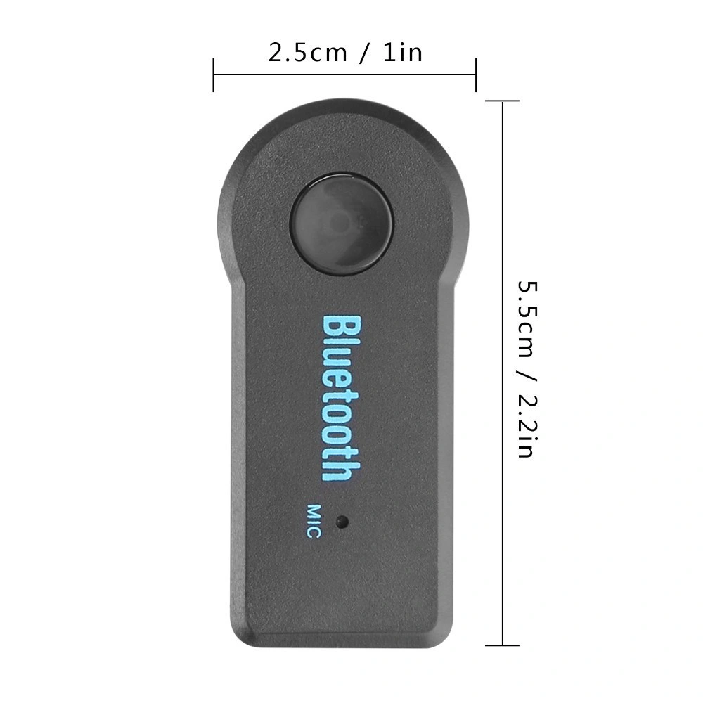 3.5mm Récepteur de musique stéréo, Adaptateur de récepteur de musique Bluetooth sans fil pour voiture