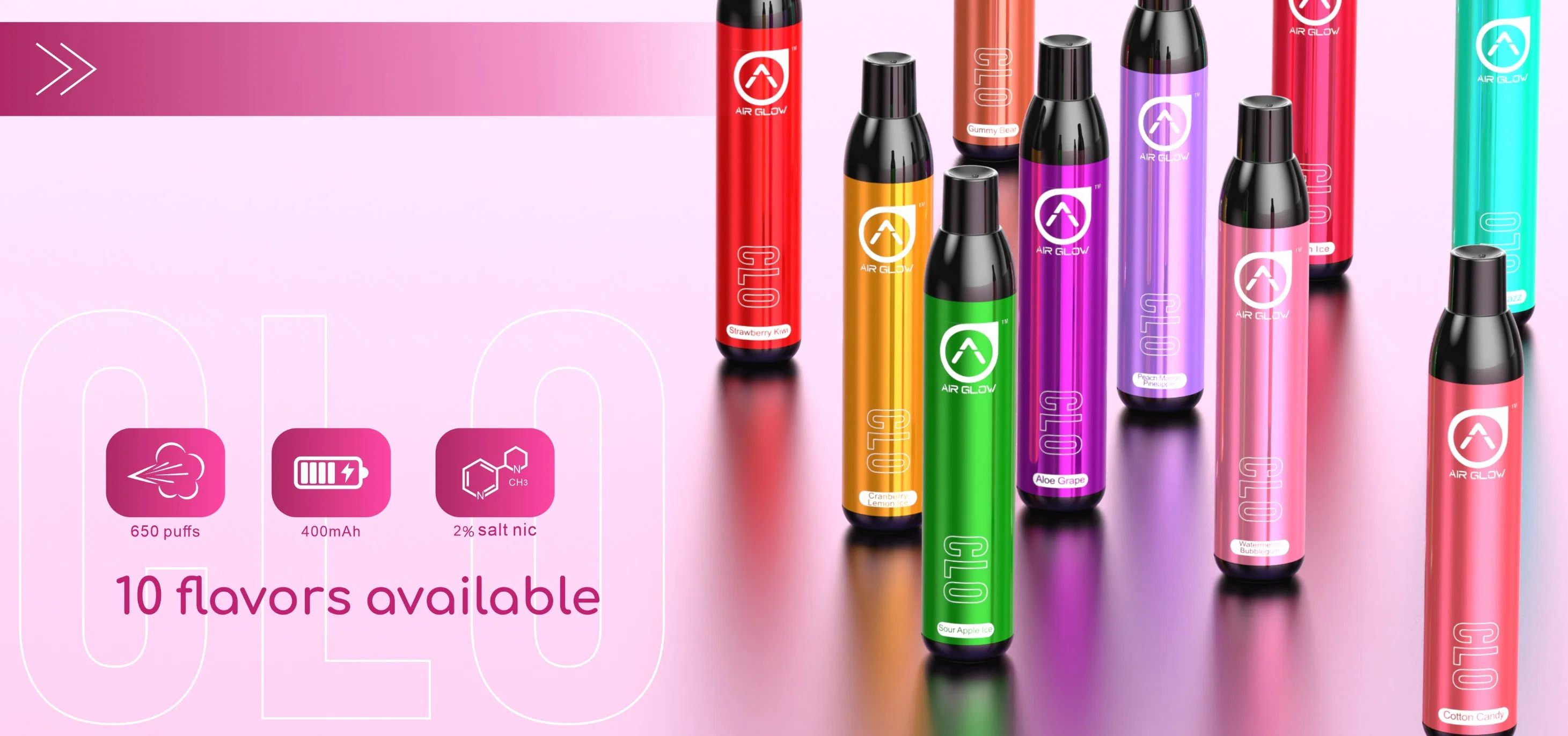 Europe Vente Chaude 2ml E-Liquide 500puff Dispositif de Vape Jetable