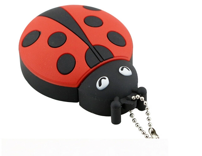 Cute Ladybug Plastic USB Flash Drive Pendrive USB Memoria Stick