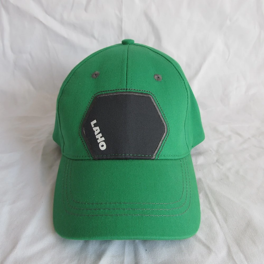 Zp019 Customized Green Baseball Cap with Printed Patch for Promotion