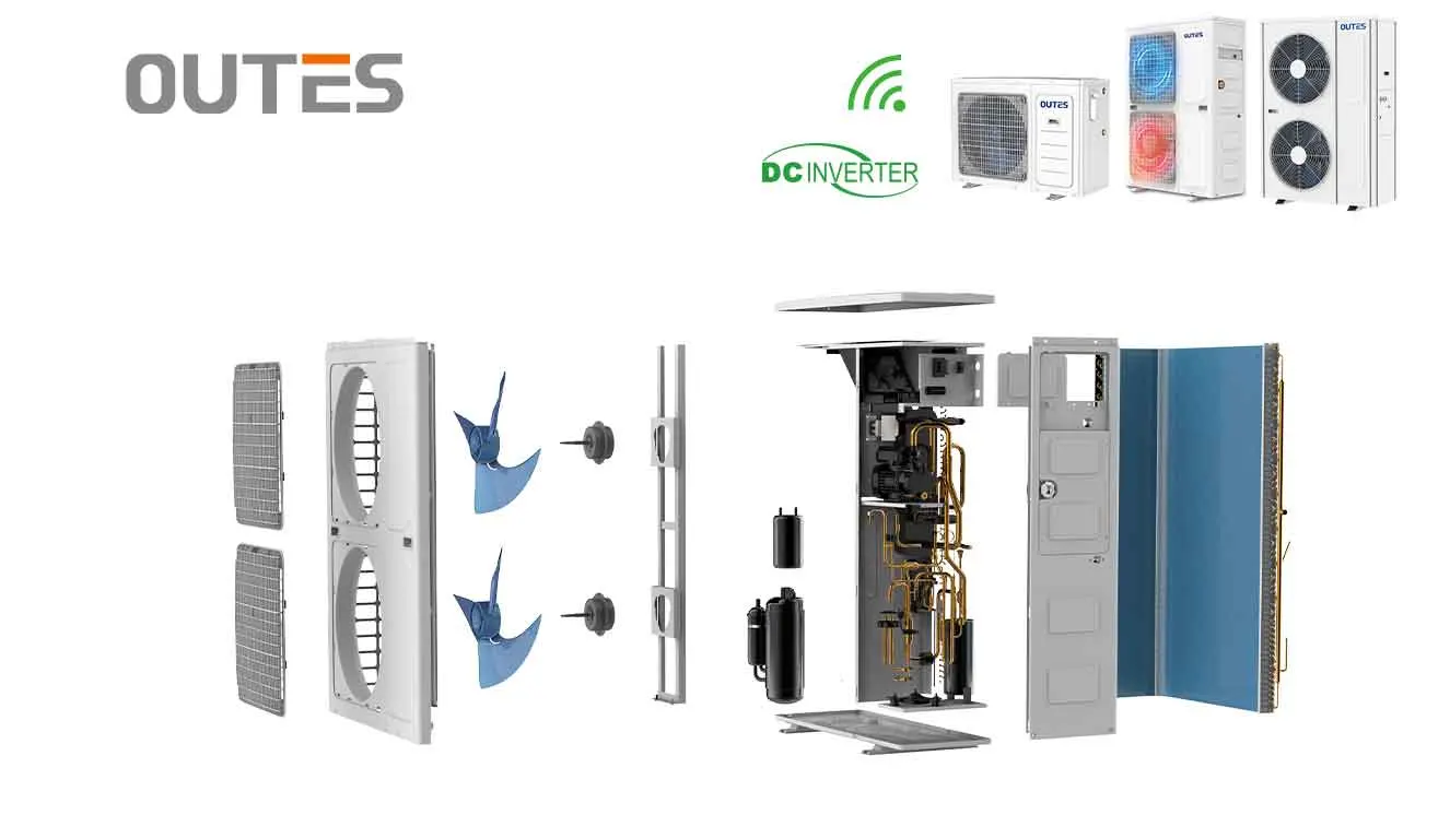 Outes 12KW R410A zona residencial a++ Gradeadas espaço de refrigeração aquecimento água quente bomba de calor de fonte de ar do aquecedor de água com Evi Scroll Compressor trabalhar em- 25 C