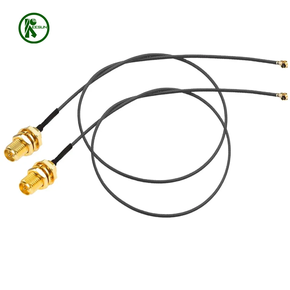 Rpsma Female to Ufl. Ipex Female Extension Cable Pigtail 1.13 RF Cable Antenna Ipex to SMA Cable Assembly