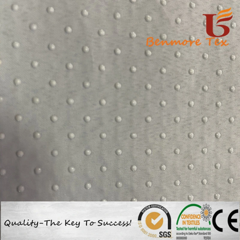 Anti-Slip PVC Dots Coated Twill Gabardine Fabric for Slipper/Glove Fabric/Non-Slip Fabric