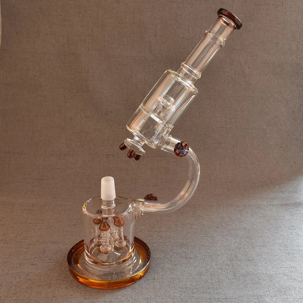 Vente en gros de pipe à eau en verre pour fumer, narguilé à gravité, rig DAB, shisha