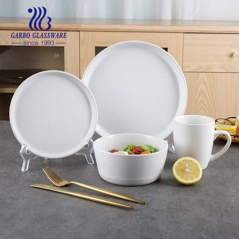 Stock 4,5 pulgadas Ceramic Noodle cuenco mezcla de porcelana Cena Cuenco Cocina Mesa arroz Juego cuencos Vajilla de impresión personalizada