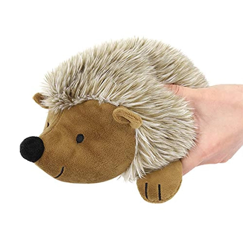 6" de alta calidad Suave felpa Furry Erizo de peluche mascota Squeaky Toy