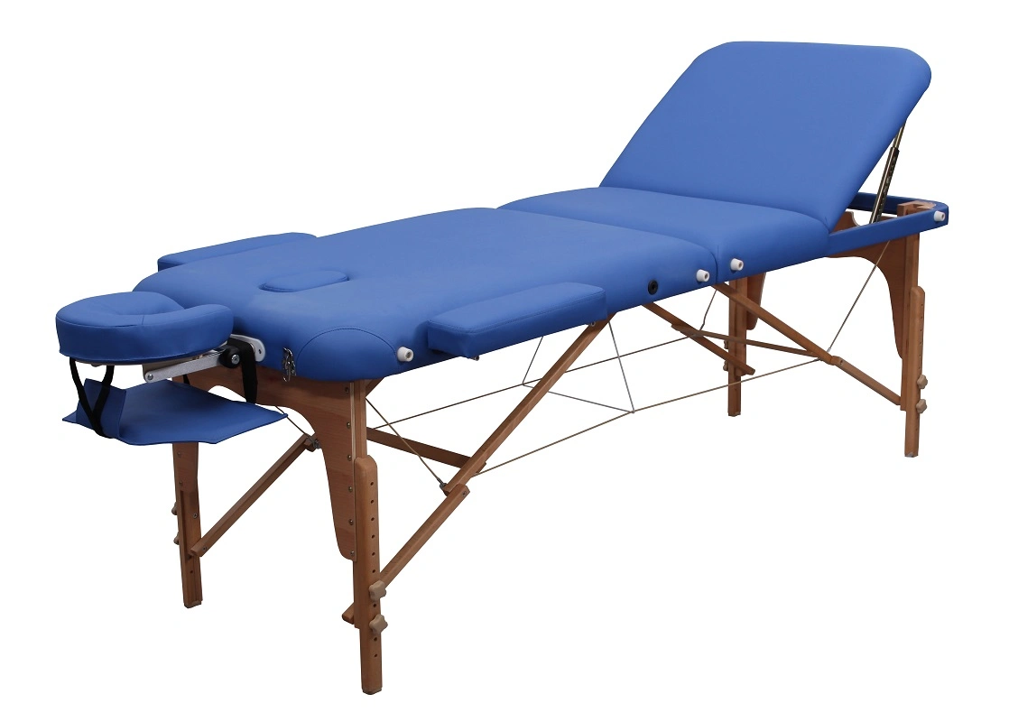 Table de massage pliante en cuir PU pour équipement de beauté européen