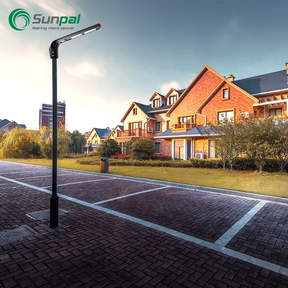 Al aire libre Sunpal 20W 30W 40W 50W 60W Impermeable IP65 Sensor de movimiento de la luz de la Calle Jardín Solar con batería de litio Bulit