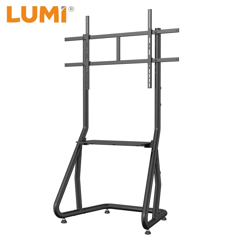 Heavy Duty Landscape LED TV Floor Stand with Lockable Casters