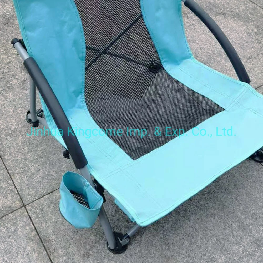 Outdoor Steel Beach Folding Chair with Fabric