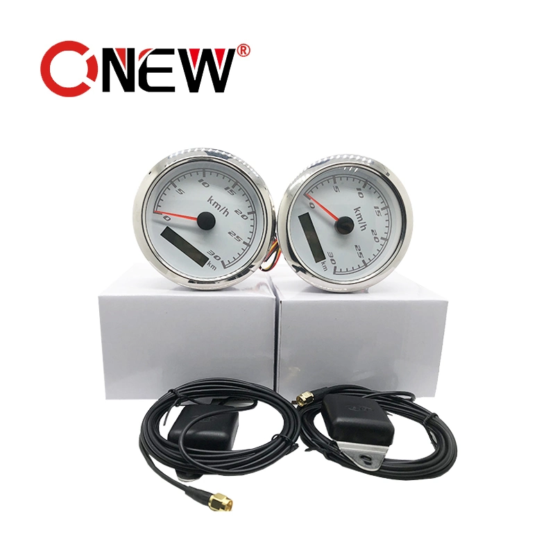 Digital Electrical Needle 85mm 30km/H GPS Speedometer Gauge 12V 24V