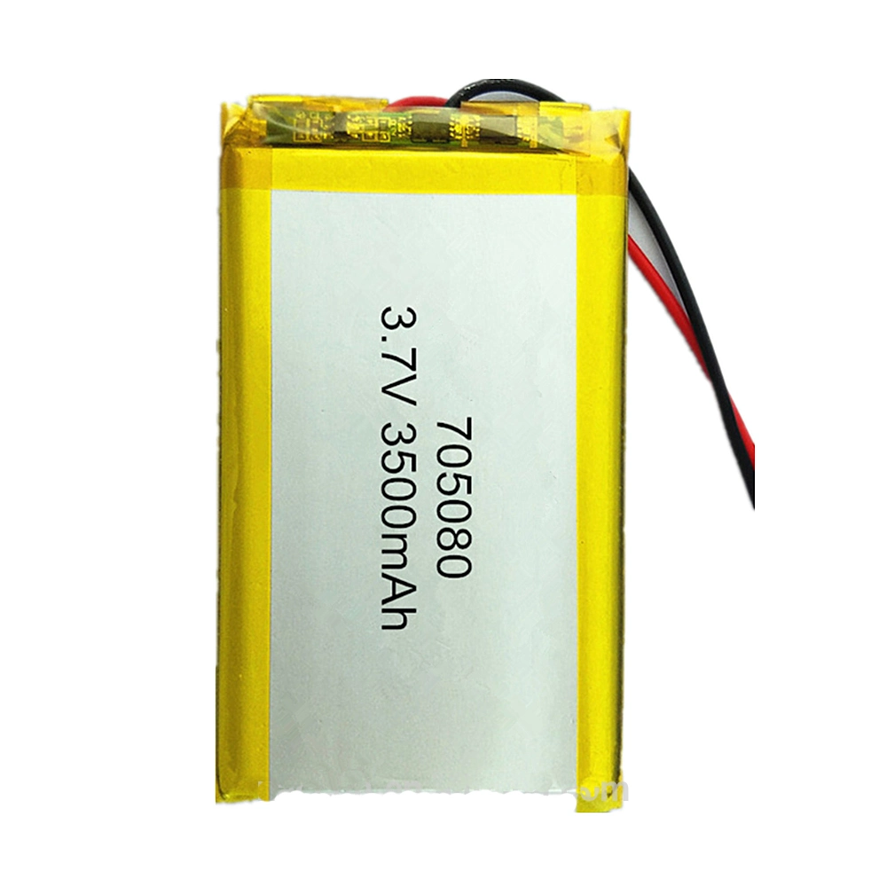 Proveedor de la fábrica de iones de litio batería de polímero Li-ion 3.7V 3500mAh 705080