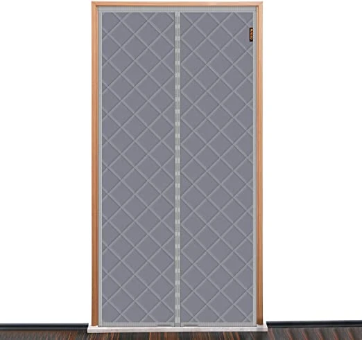 Magnetic Thermal Insulated Door Curtain Winter Doorway, Insulation Cold Protection Cotton Thickened