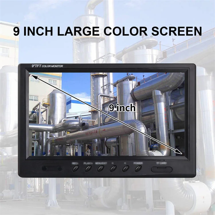 Sewer Camera with 32GB TF Card, 9'' IPS Screen Borescope, Video Pipe Inspection Equipment