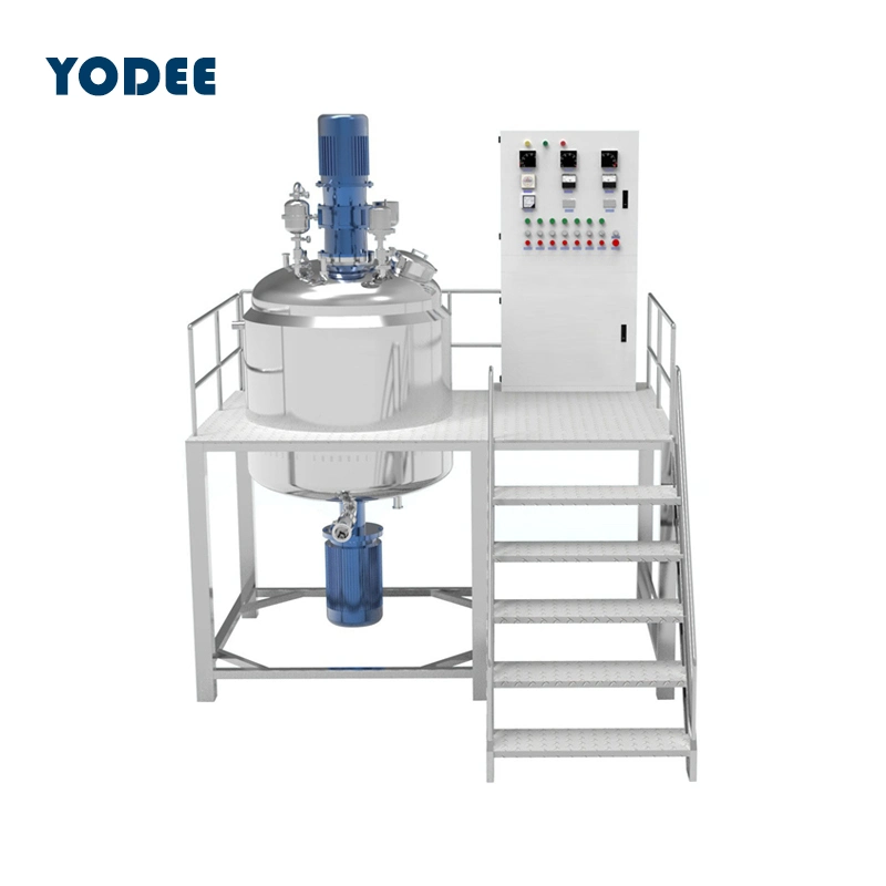 New Design 500L Vacuum Homogenizer Mixer Machine / Cosmetic Mixing Tank Vessel