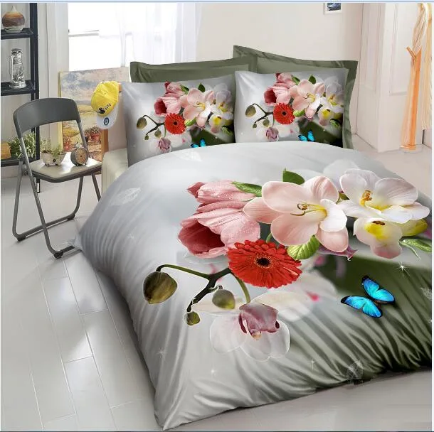 Best Selling Cheap 90GSM 100% Polyester 3D Bedding Sets 3D Quilt Cover