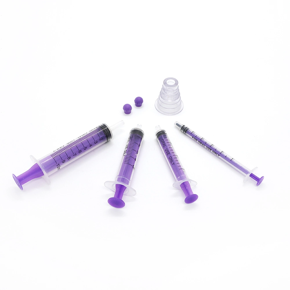 Medical Syringe Manufacture 1ml 3ml 5ml 10ml Colorful Enfit Syringe Feeding Syringe