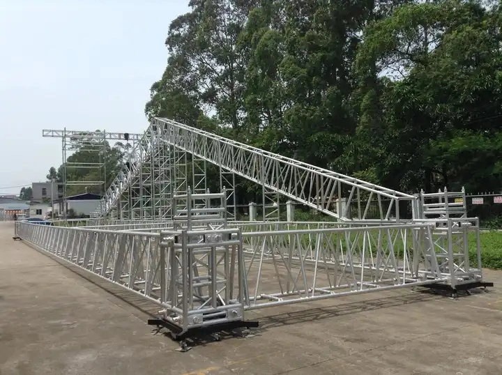 Heavy Duty Used Aluminum Lighting Wedding Stage Foldable Truss Display Portable Stage