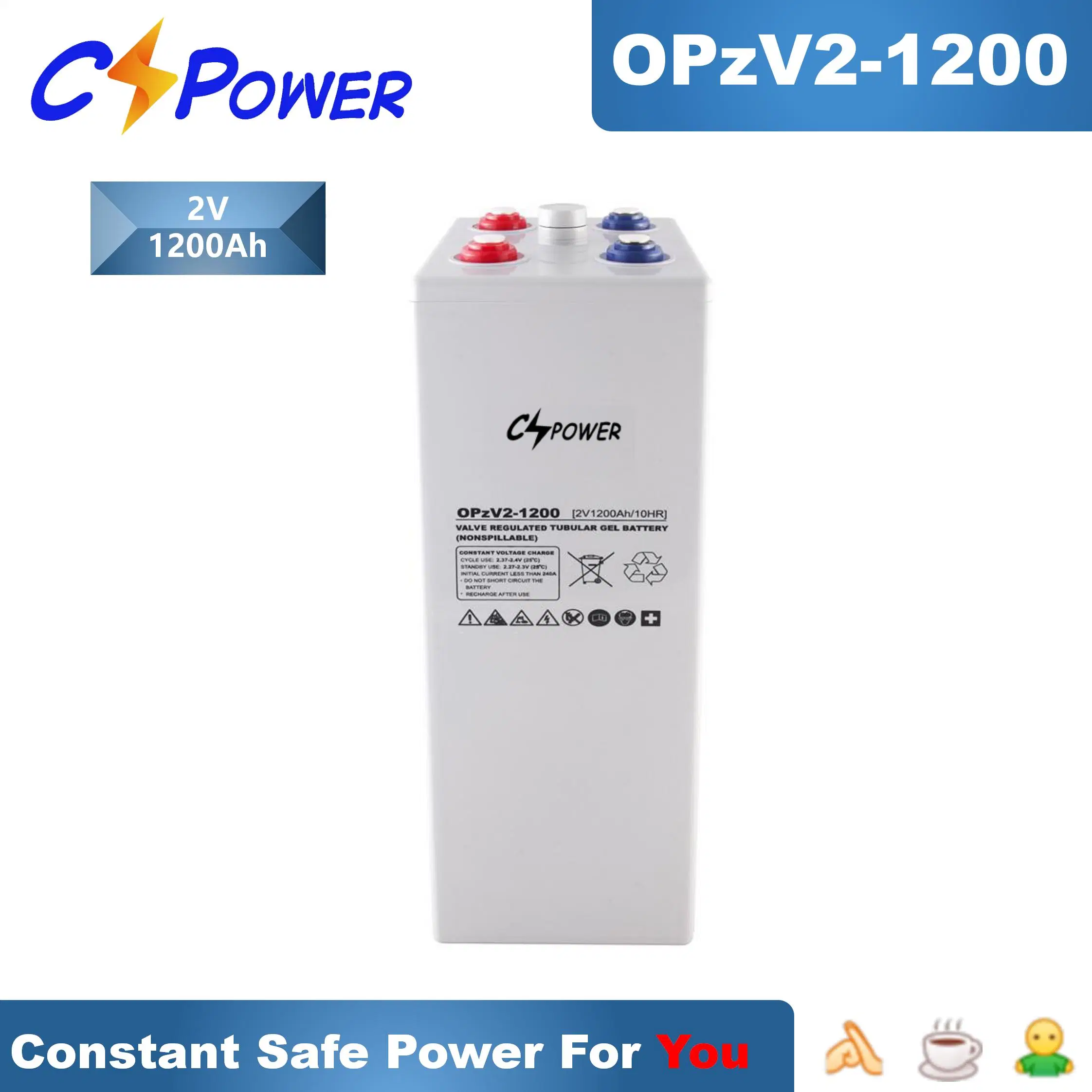 Cspower Opzv batterie 2V3000AH batterie solaire