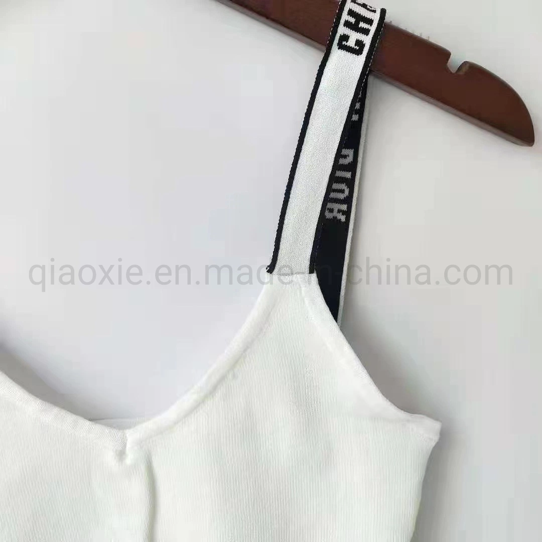 Wholesale/Supplier New Logo Designer Luxurious and Knitted Camisole Beautiful Clothes Leisure Wear Custom'