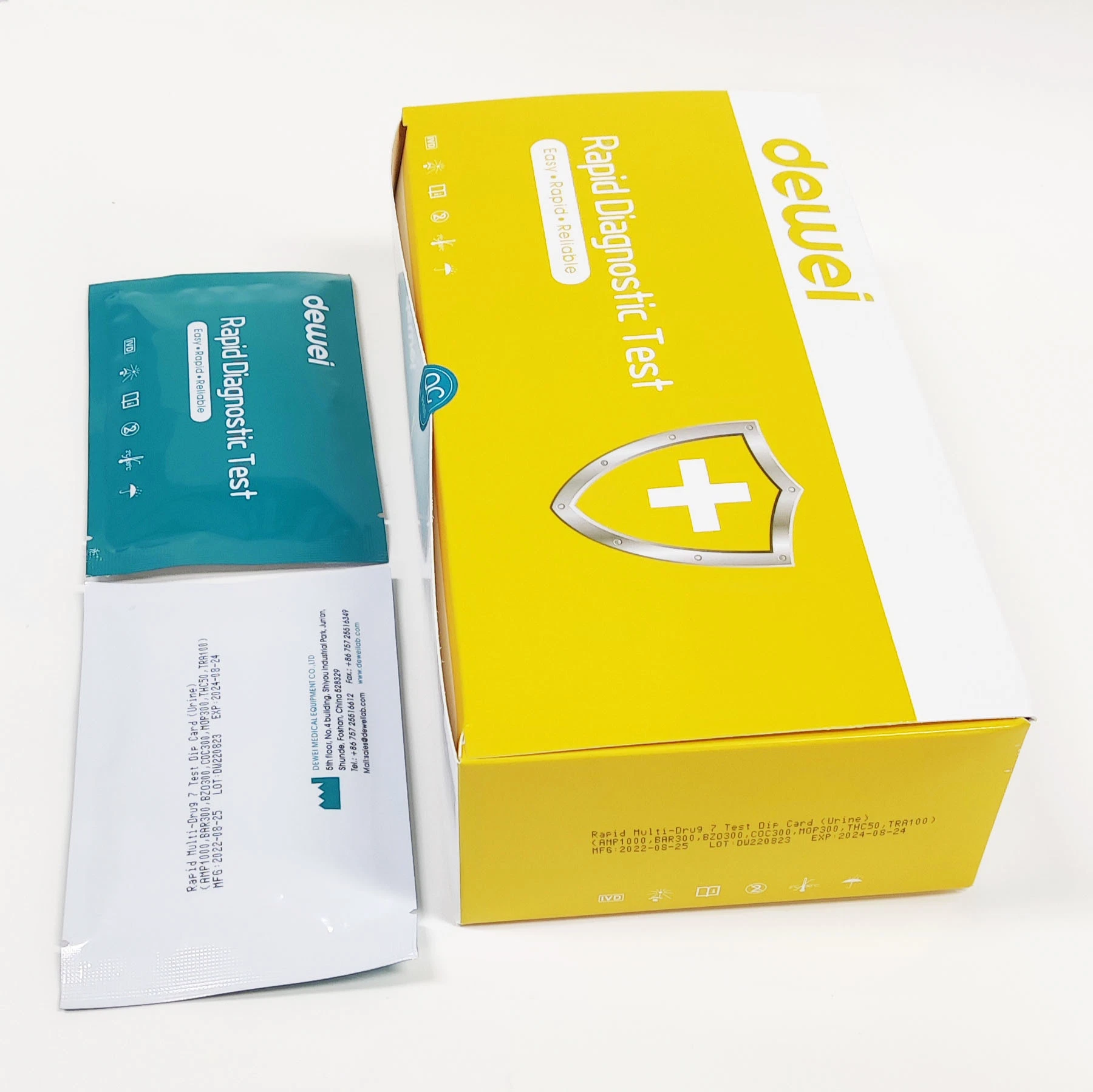 CE ISO Multi-Drug Test Panel Dipcard Urine Test Card