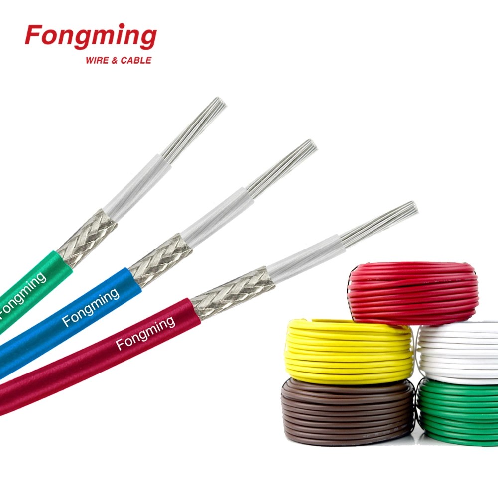 Cable Factory 105c 600V acier inoxydable blindage PTFE /FEP/PFA/ETFE isolation Gaine PVC, fil haute température