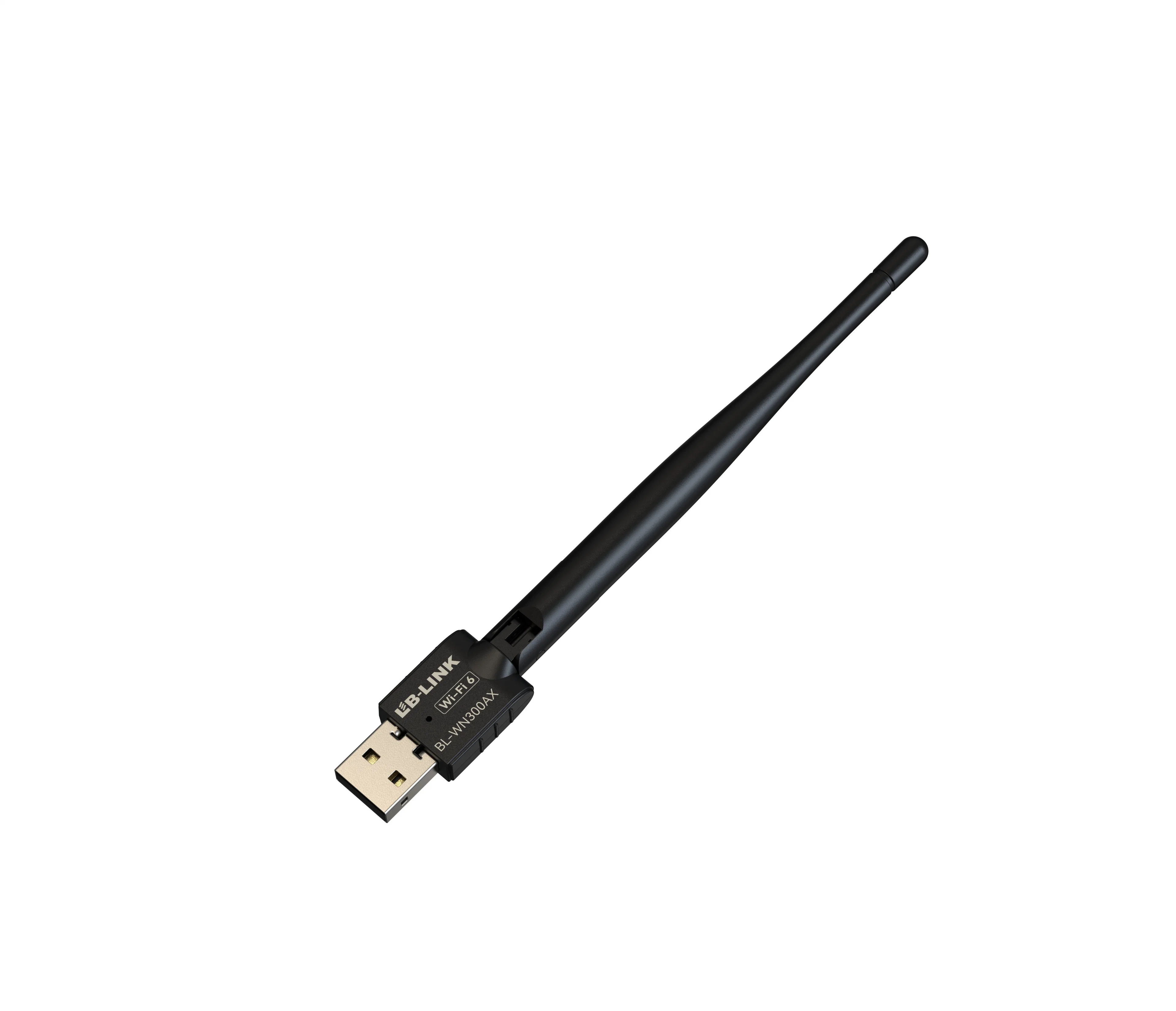 LB-LINK BL-WN300AX WiFi 6 AX300 USB Dongle OEM 300Mbps Velocidad 2,4GHz Alta velocidad para PC Gaming Streaming conector WiFi Adaptador
