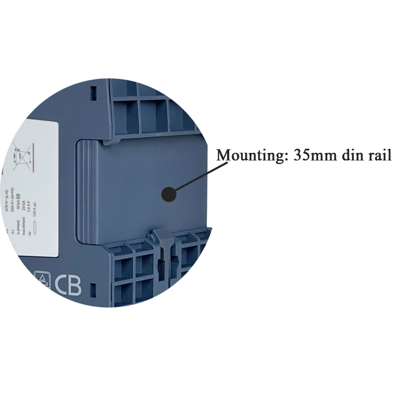 4p 20 ka 275V AC T2 Dispositivo protector de sobretensión para protección contra relámpagos