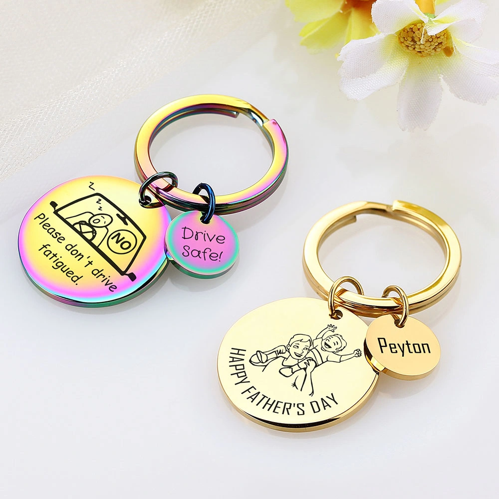 Fashion Accessories Customized Keychain Signature Keyring Personalized Handwritten Gift