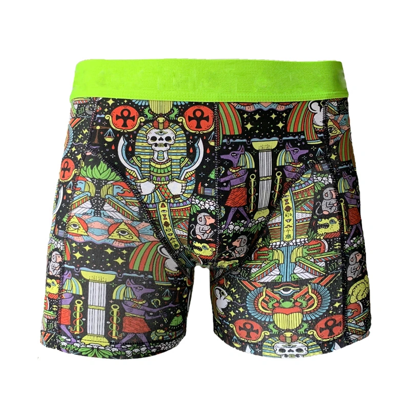 Custom Logo Men Boxer Short 95%Cotton 5%Spandex