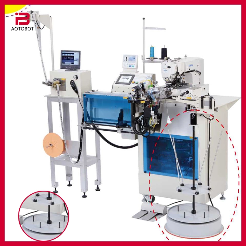 Máquina de costura de banda elástica inteligente de punto de bloqueo de alta velocidad con Flat Y superposición