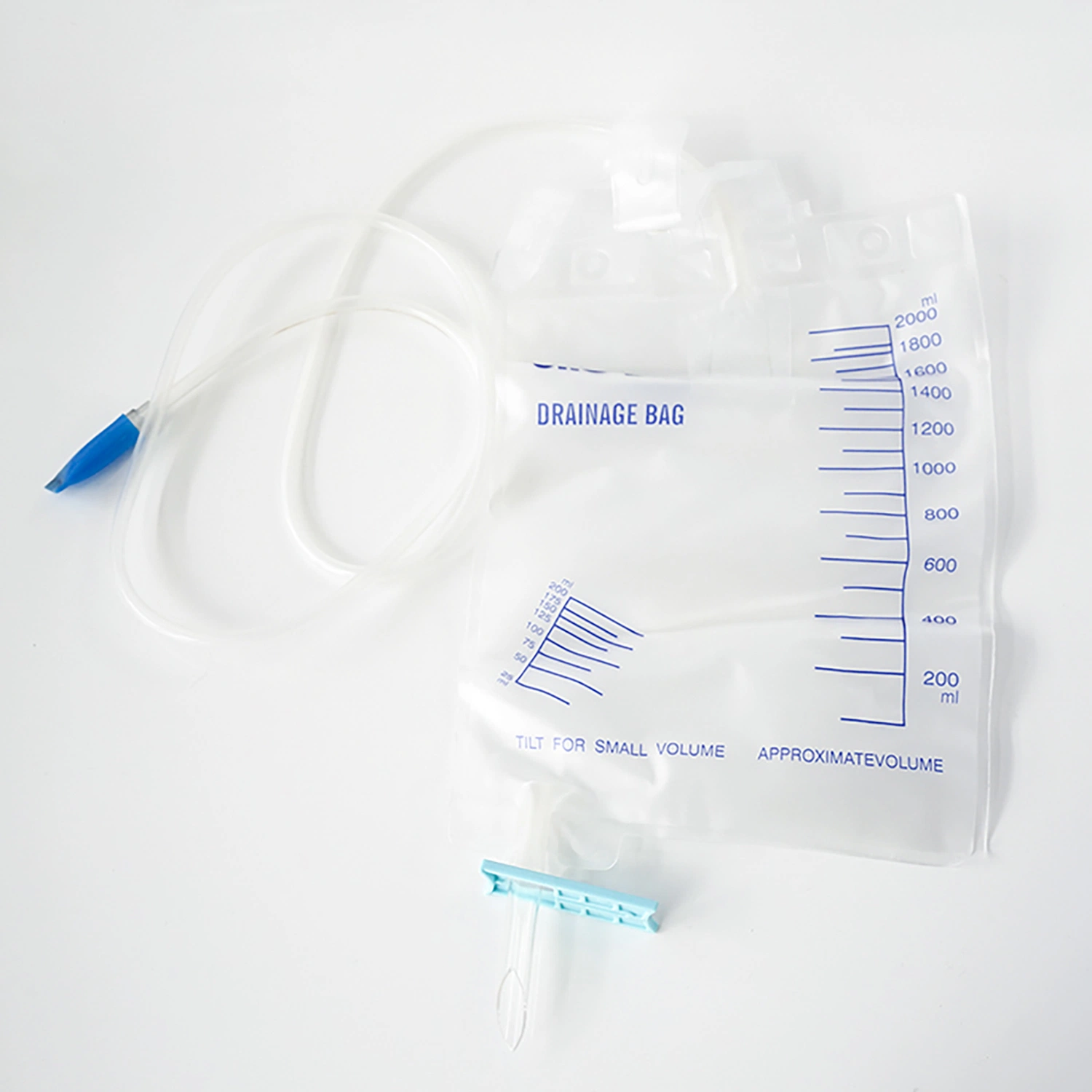 Esterilización con óxido de Poli-etileno ODM/OEM Titanium Clip Urine Collection Bag