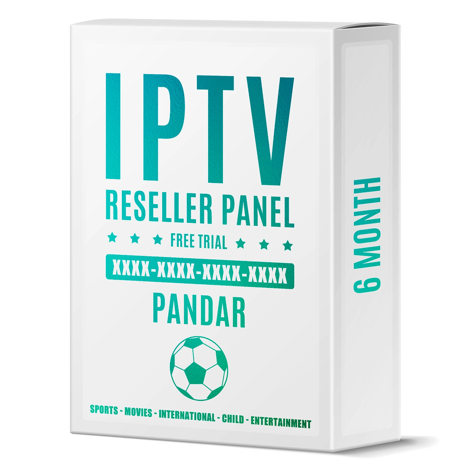 IPTV Panel de revendedor de Suscripción de 6 meses M3U 4K para Android TV Box IPTV Smarters Prueba gratuita