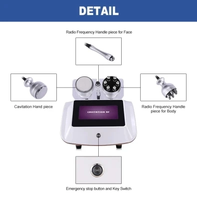 Sistema de cavitación por vacío RF máquina de limpieza de cuerpos de elevación de la piel