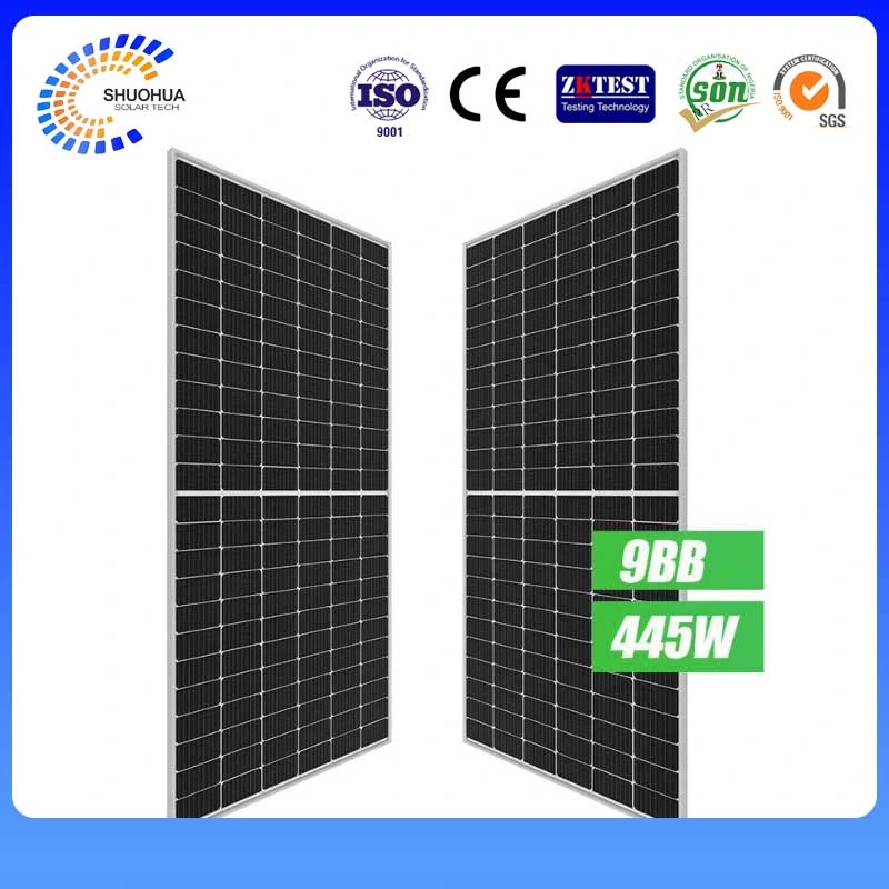 2023 células solares de elevada eficiência 144PCS 400W/410W Painel solar Sistemas de Energia solar Produtos solares