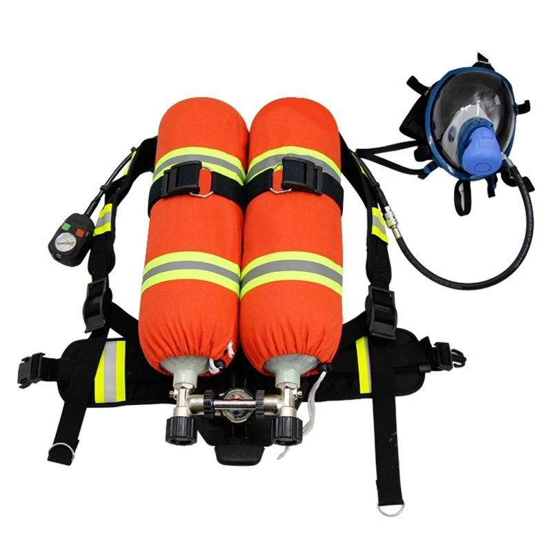 CE Approved Dual Cylinders Durable Breathing Apparatus Firefighting Scba