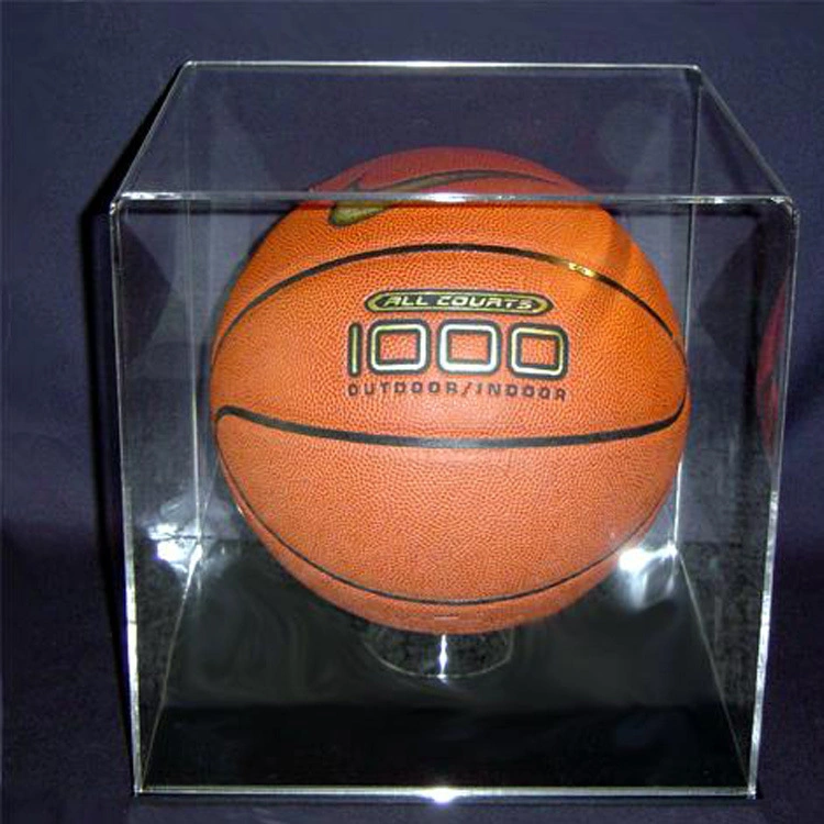 Acrílico claro Baloncesto Vitrina Mostrador Fútbol cuadro titular de la cubo de plexiglás