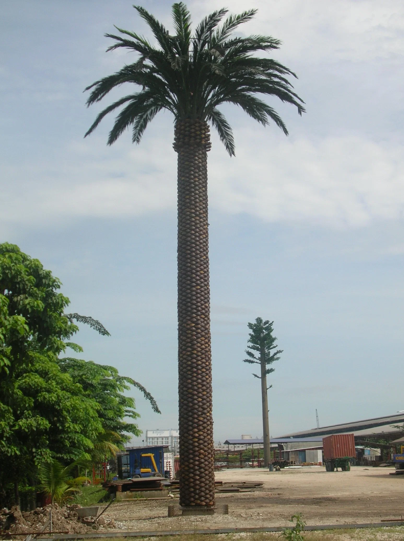 Camouflage Steel Tube Monopole Antenna Palm or Pine Tree Tower