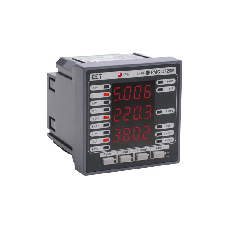 PMC-D726M Three-Phase Multifunction Power Energy Meter LED RS-485 Modbus RTU Pulse Output