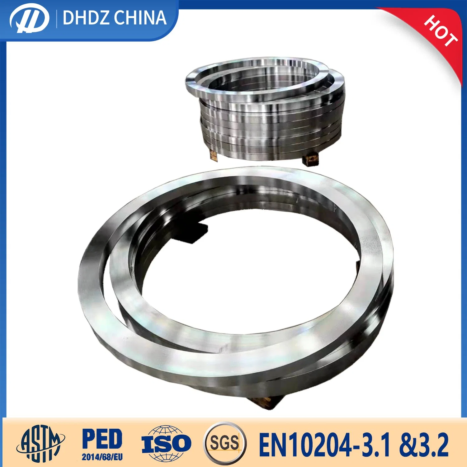 Alloy Steel ANSI 4130 75ksi Ring Forging Rings Forged